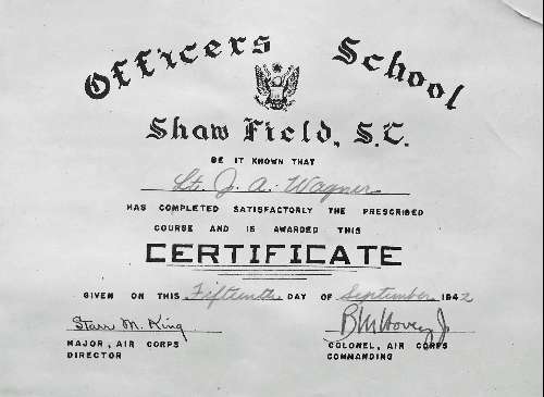 Officers School Certificate